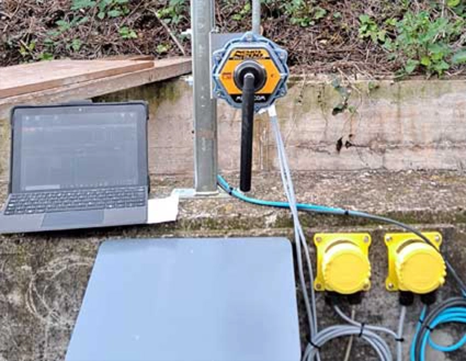 Medición de caudal en un canal abierto