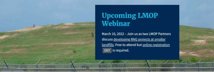 Webinar organizado por EPA. Aprovechar el potencial de gas de vertedero inexplotado