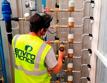 Remediación in situ automatizado para clorados