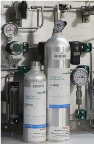 Bouteilles de calibration de gaz