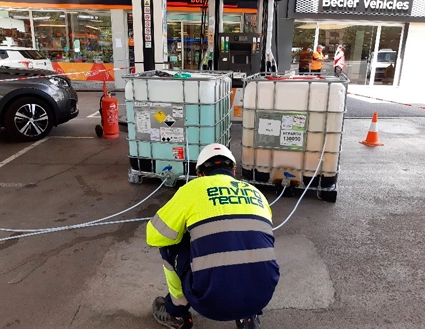 Aplicación de agentes oxidantes ISCO